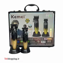 ست ماشین اصلاح کیمی مدل KM1867 و KM1868 برش مستقیم